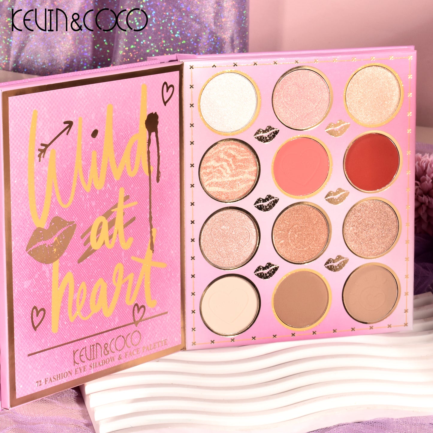 KEVIN & COCO - 72 Colors Lilac Hot Girl Explosion Eyeshadow PALETTE