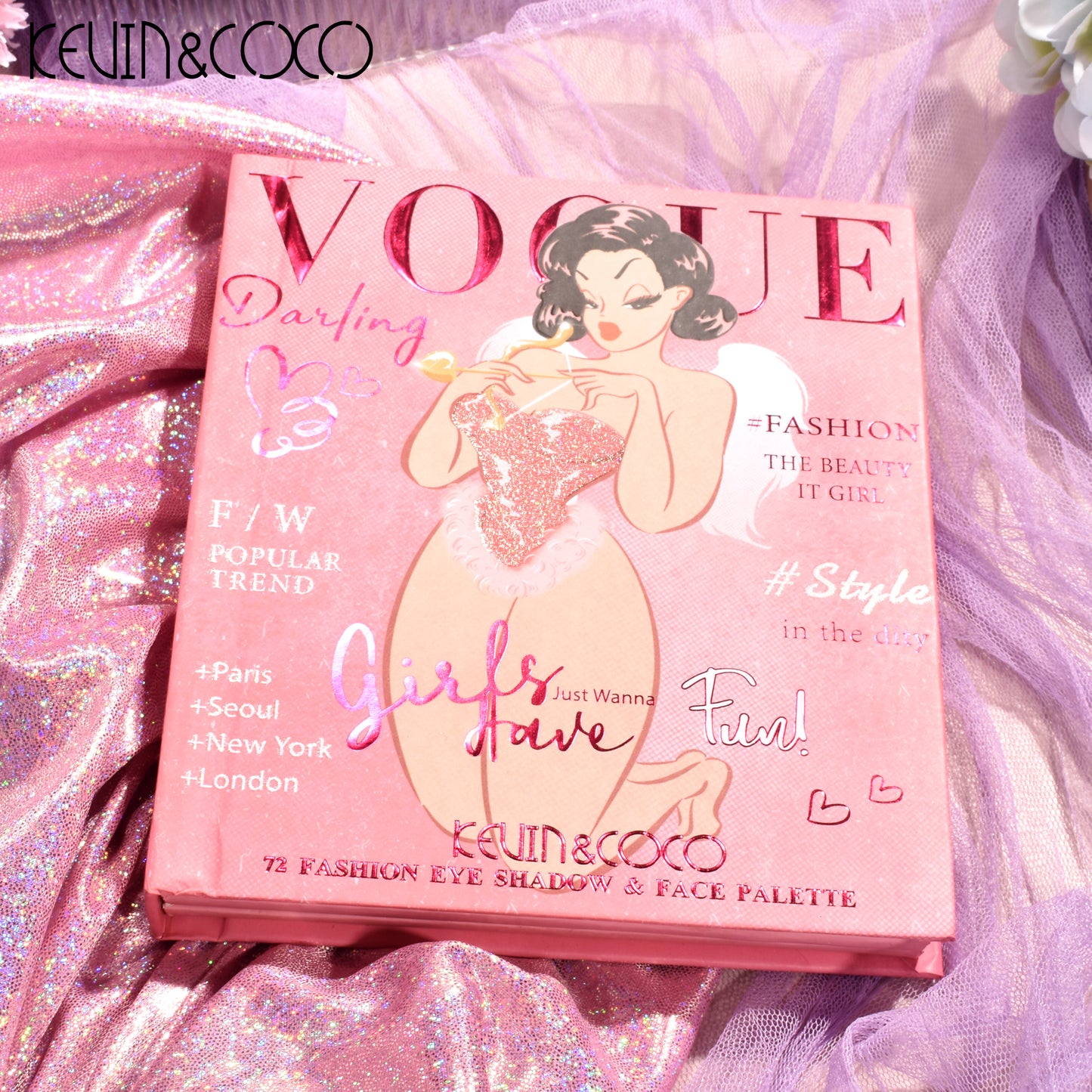 KEVIN & COCO - 72 Colors Angel Hot Girl Burst Eyeshadow PALETTE