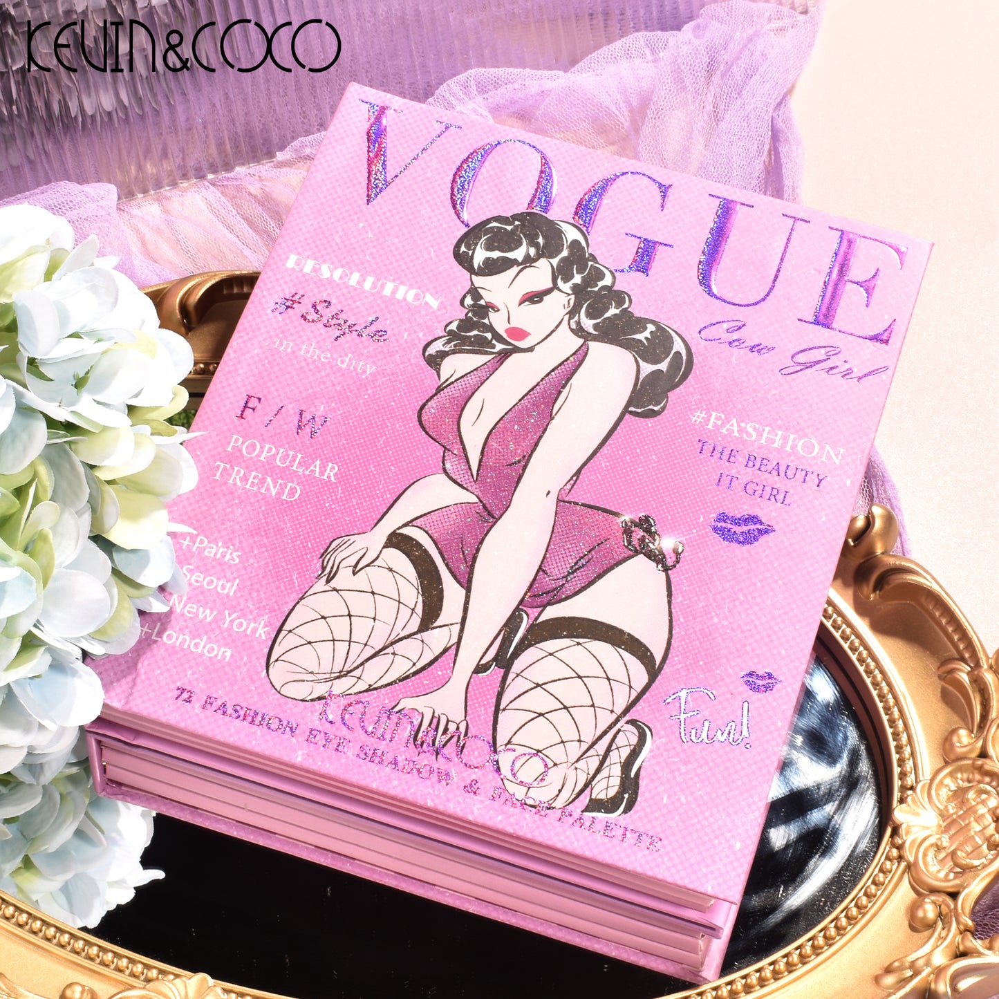 KEVIN & COCO - 72 Colors Lilac Hot Girl Explosion Eyeshadow PALETTE