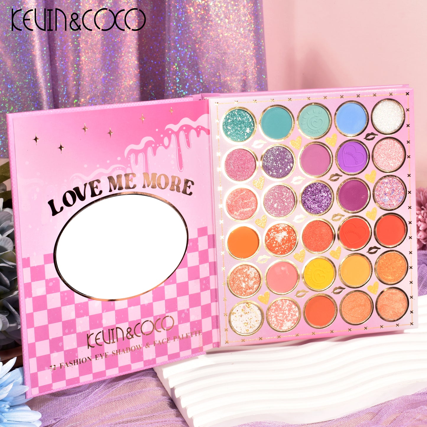 KEVIN & COCO - 72 Colors Lilac Hot Girl Explosion Eyeshadow PALETTE