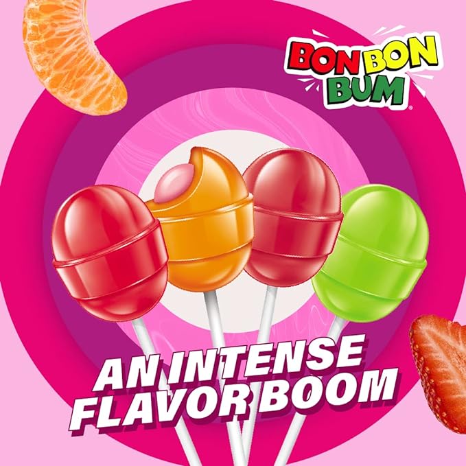 Bon Bon Bum Colombina Assorted, 4 Individual PCS
