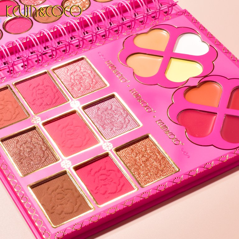 KEVIN & COCO - 52 Colors Coil Princess Rose Eyeshadow Palette