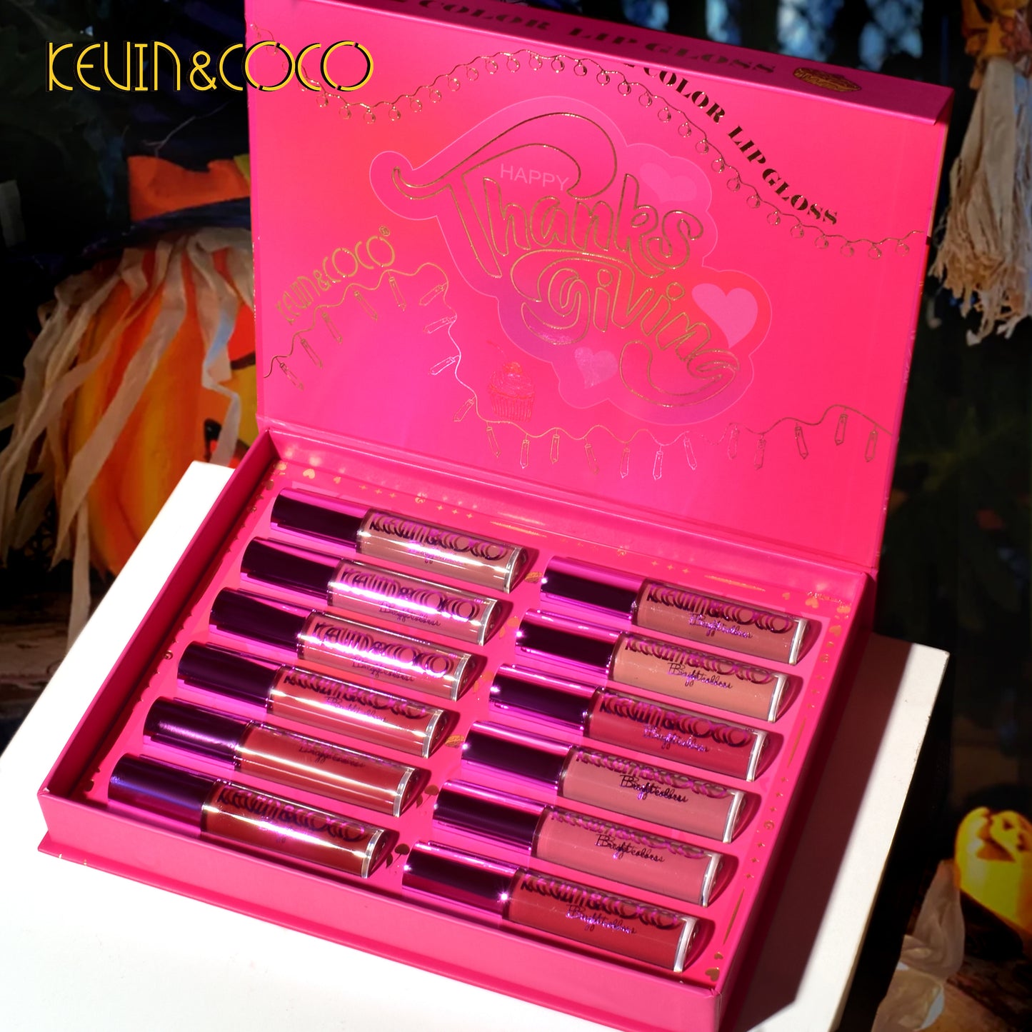 KEVIN & COCO - 12 Colors Cherry Pie Lip Gloss Set