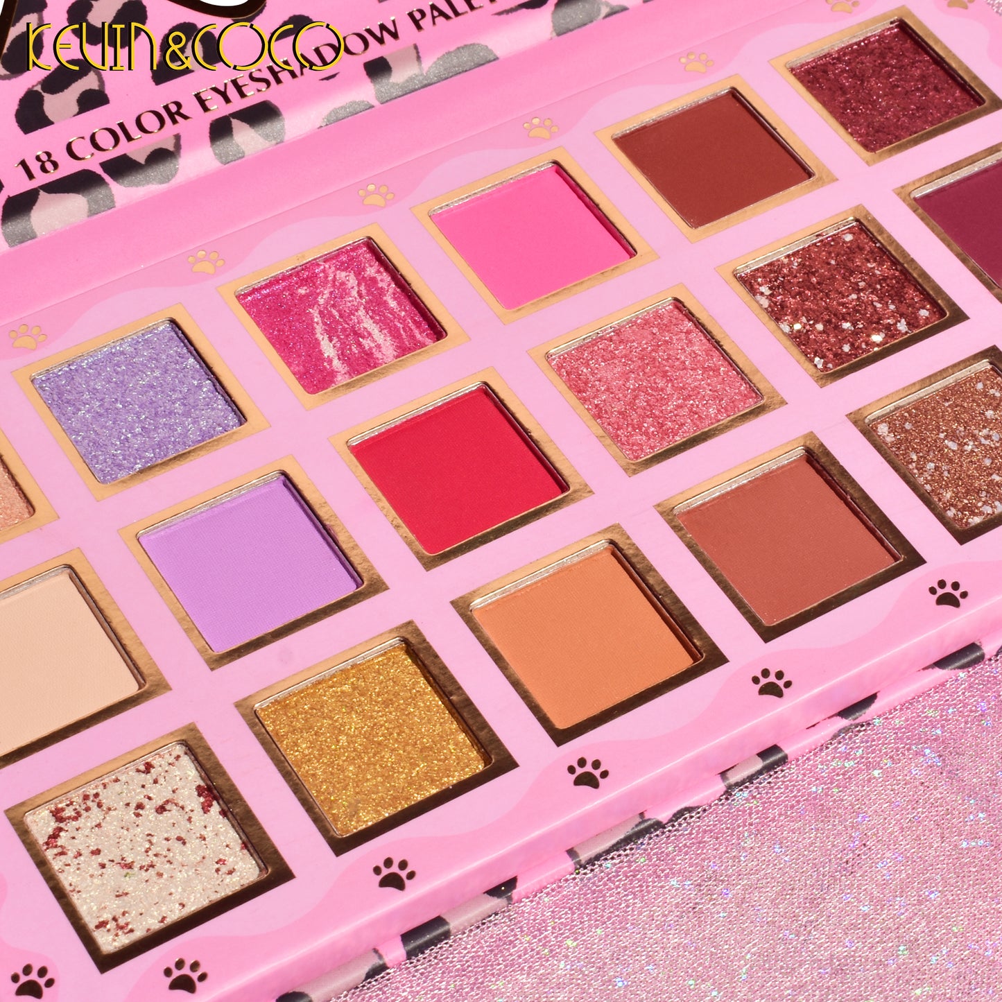 KEVIN & COCO - 18 Colors Leopard-Print Girl Eyeshadow Palette