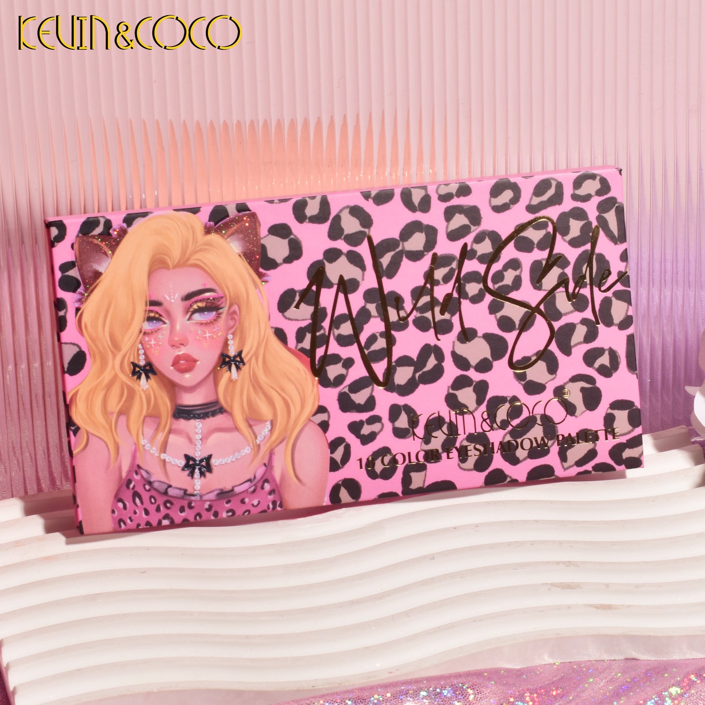 KEVIN & COCO - 18 Colors Leopard-Print Girl Eyeshadow Palette