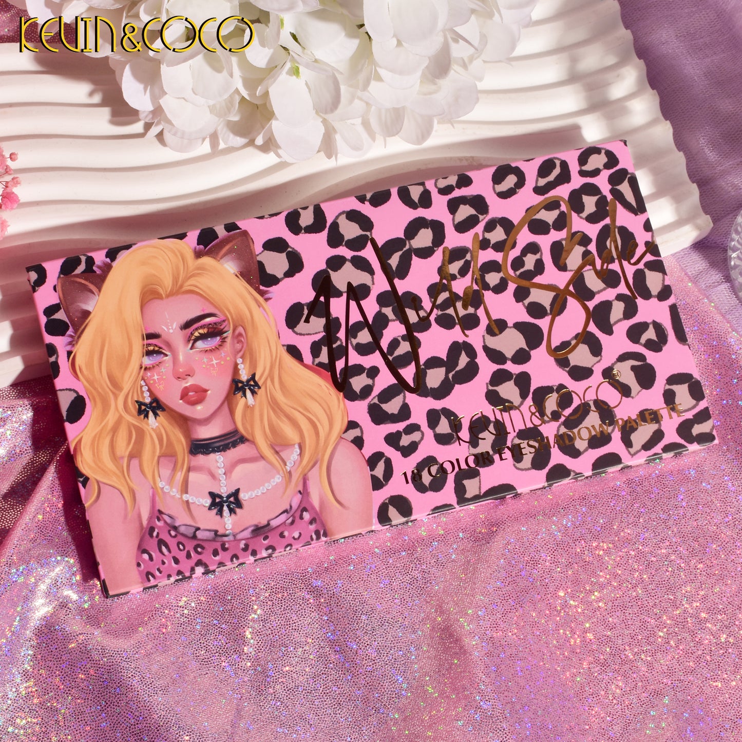 KEVIN & COCO - 18 Colors Leopard-Print Girl Eyeshadow Palette
