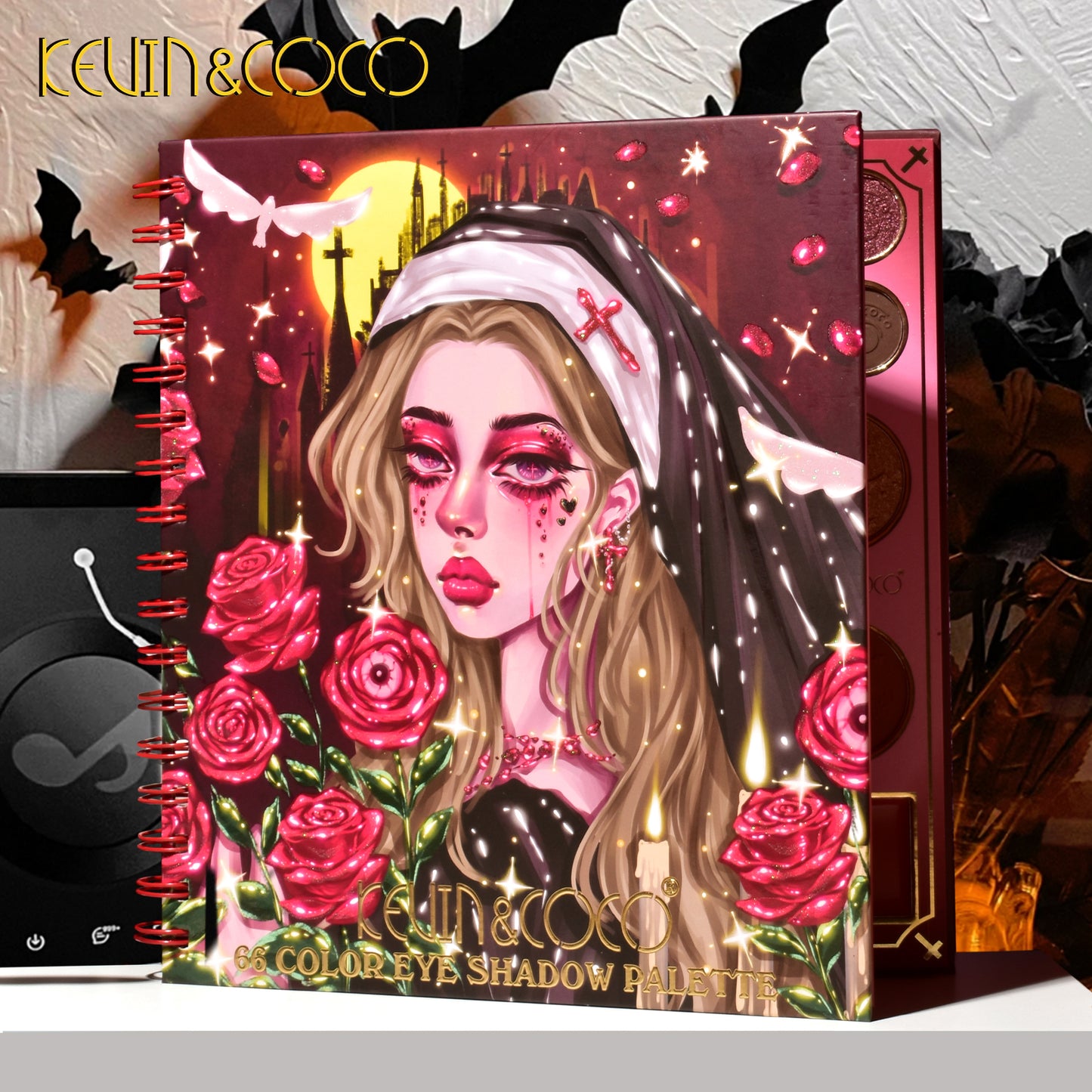 KEVIN & COCO - 66 Halloween Colors Moon Nun Eyeshadow Palette