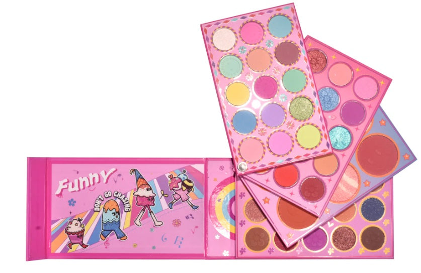 KEVIN & COCO - 51 Colors Rotatable Colorful Piano Key Ice Cream Eyeshadow Palette