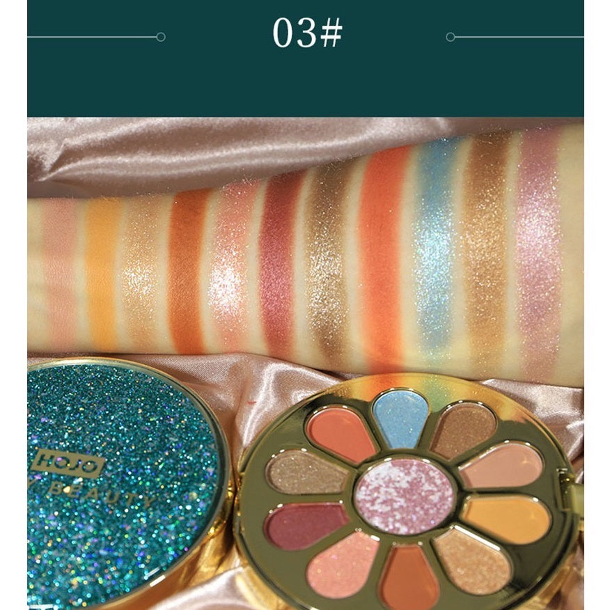 Flower Eyeshadow Palette - 11 Colors