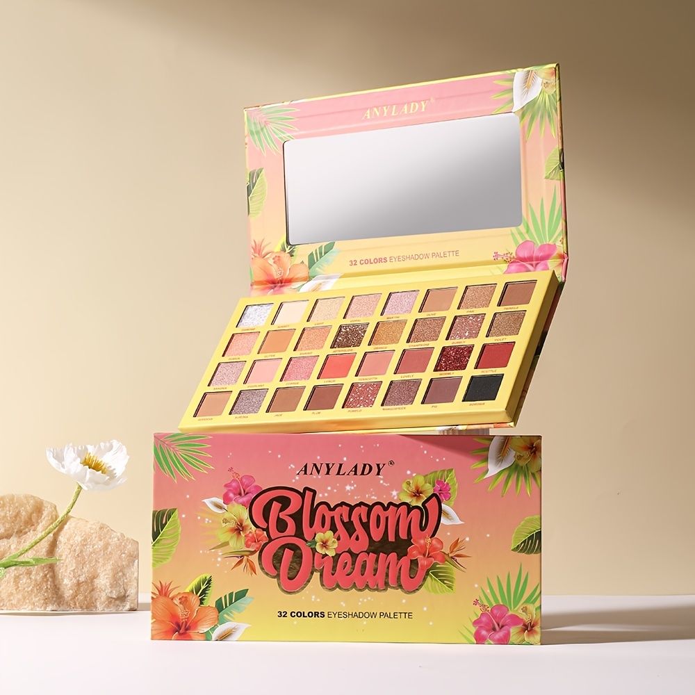 ANYLADY EYESHADOW BLOSSOM DREAMS PALETTE - 32 Colors