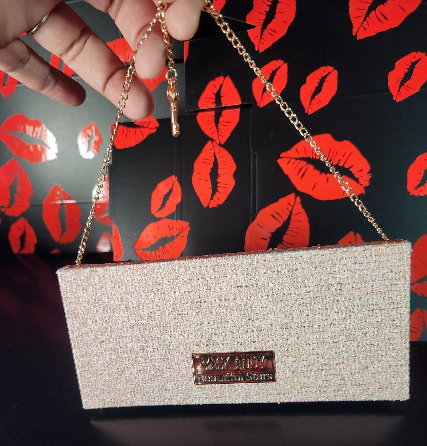 Eyeshadow Palette Purse with Chain