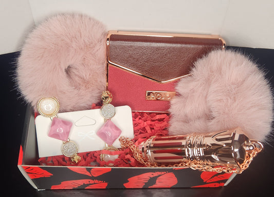 Beauty Gift Box Gold Pink 4 PCS
