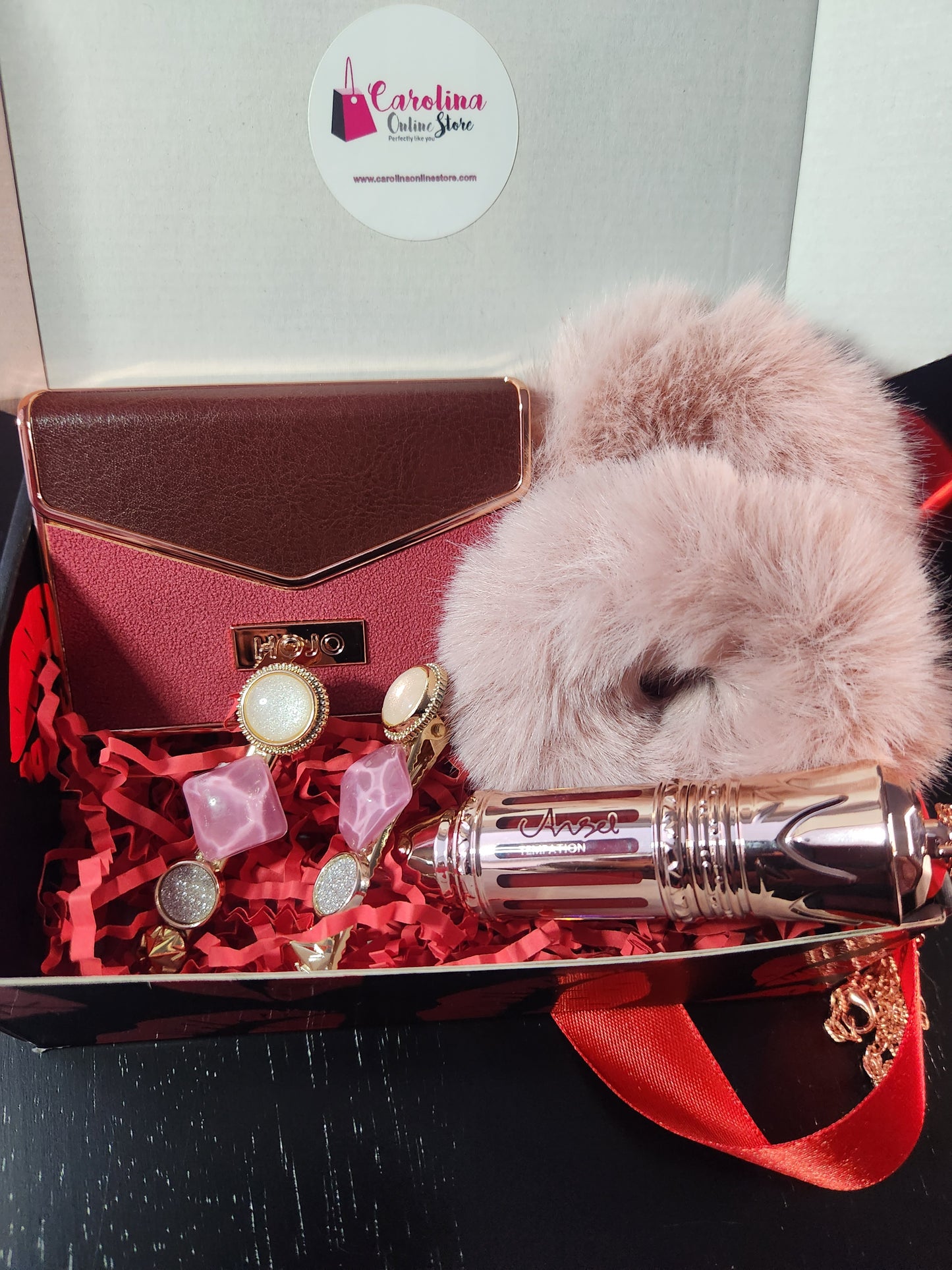 Beauty Gift Box Gold Pink 4 PCS