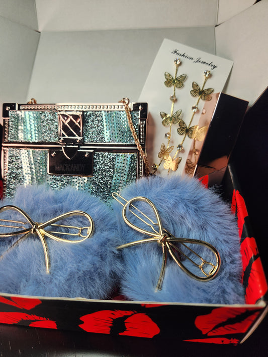 Beauty Gift Box Fashion Baby Blue 5 PCS Set