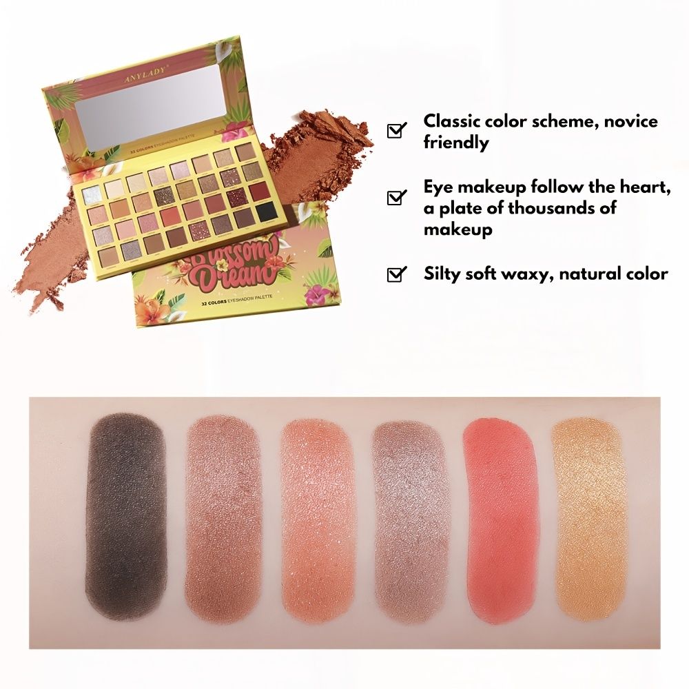 ANYLADY EYESHADOW BLOSSOM DREAMS PALETTE - 32 Colors