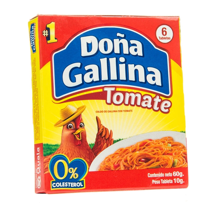 Sopita de Tomate Doña Gallina, 6 cubos, 66g