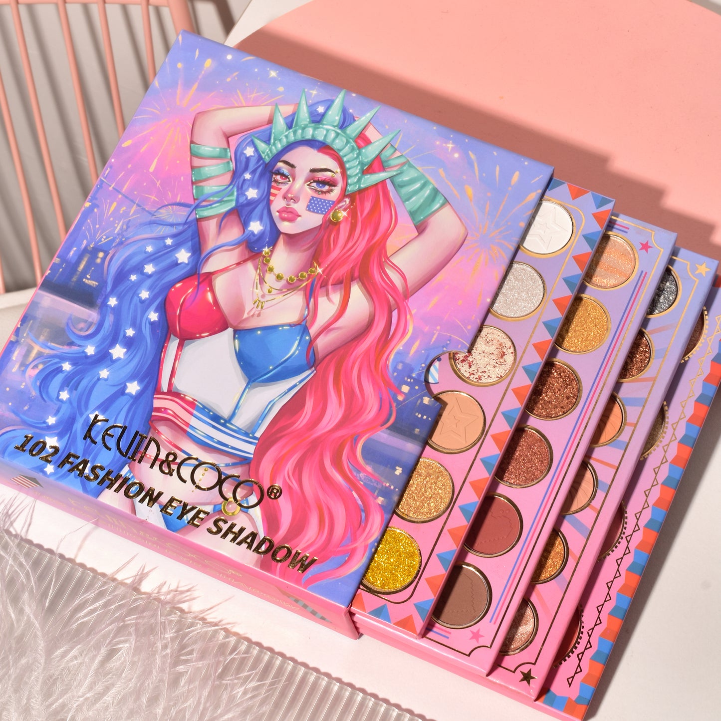 KEVIN & COCO - 102 Colors Freedom Girl Eyeshadow Palette Set