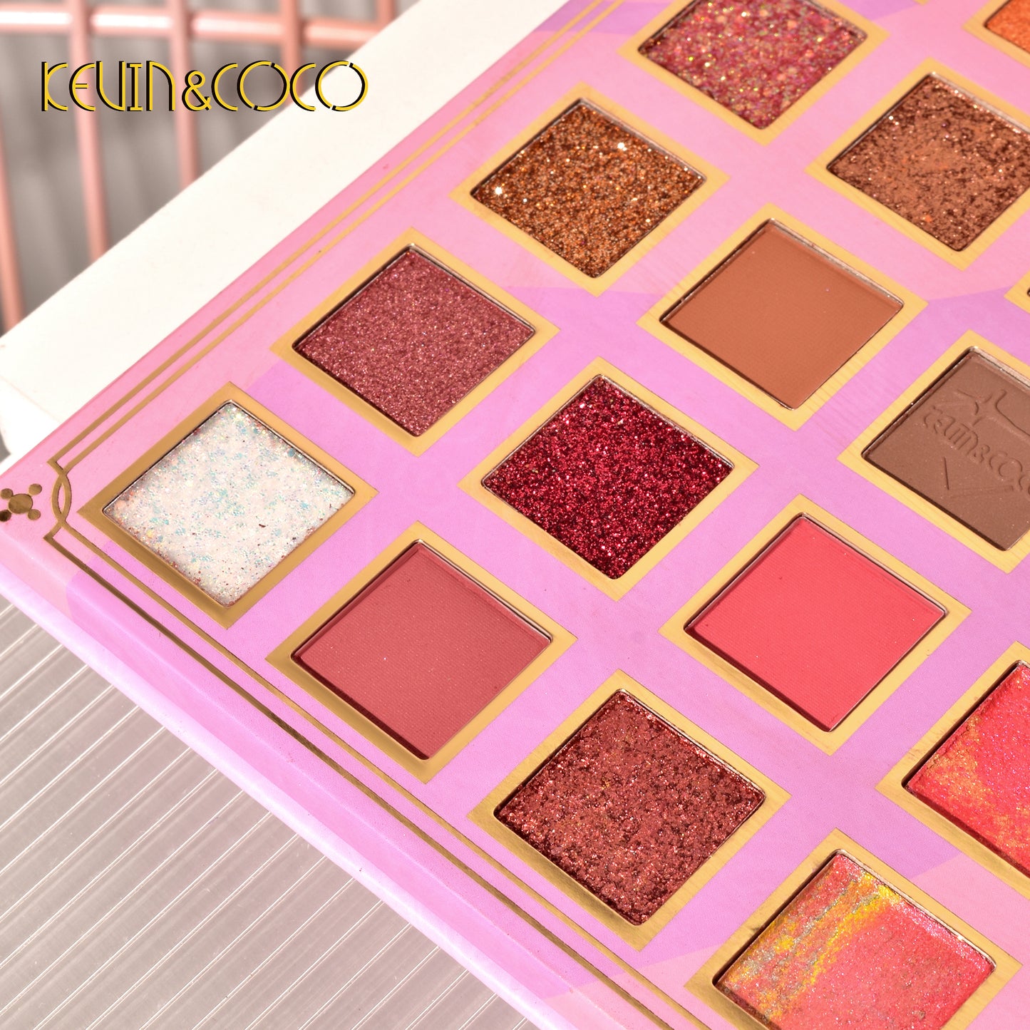 KEVIN & COCO - 40 Colors Pink Rabbit Eyeshadow Palette