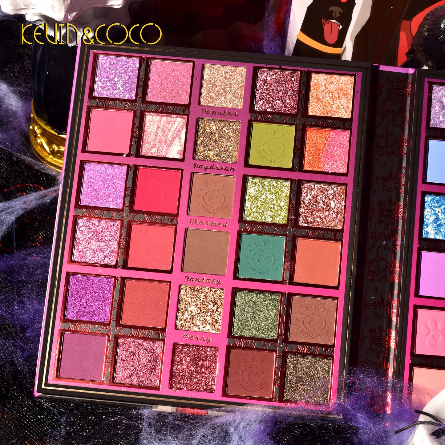 KEVIN & COCO - 60 Halloween Colors Moonlight Beauty Eyeshadow Palette