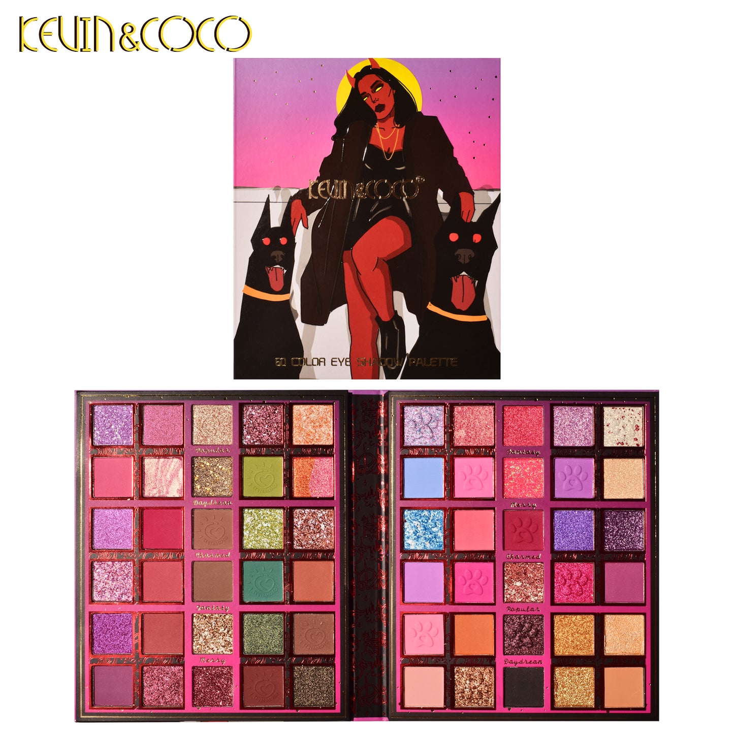 KEVIN & COCO - 60 Halloween Colors Moonlight Beauty Eyeshadow Palette