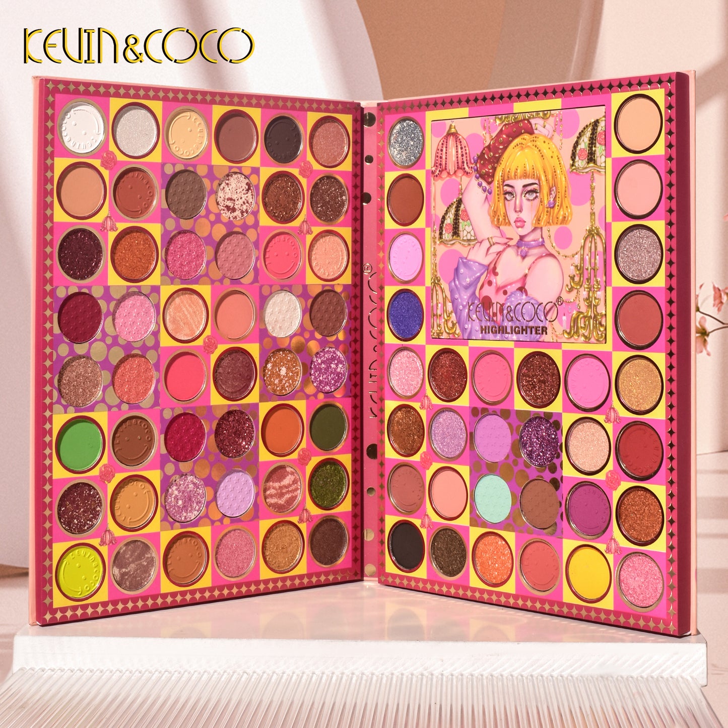 KEVIN & COCO - 84 Colors Queen of Wave Points Eyeshadow Palette