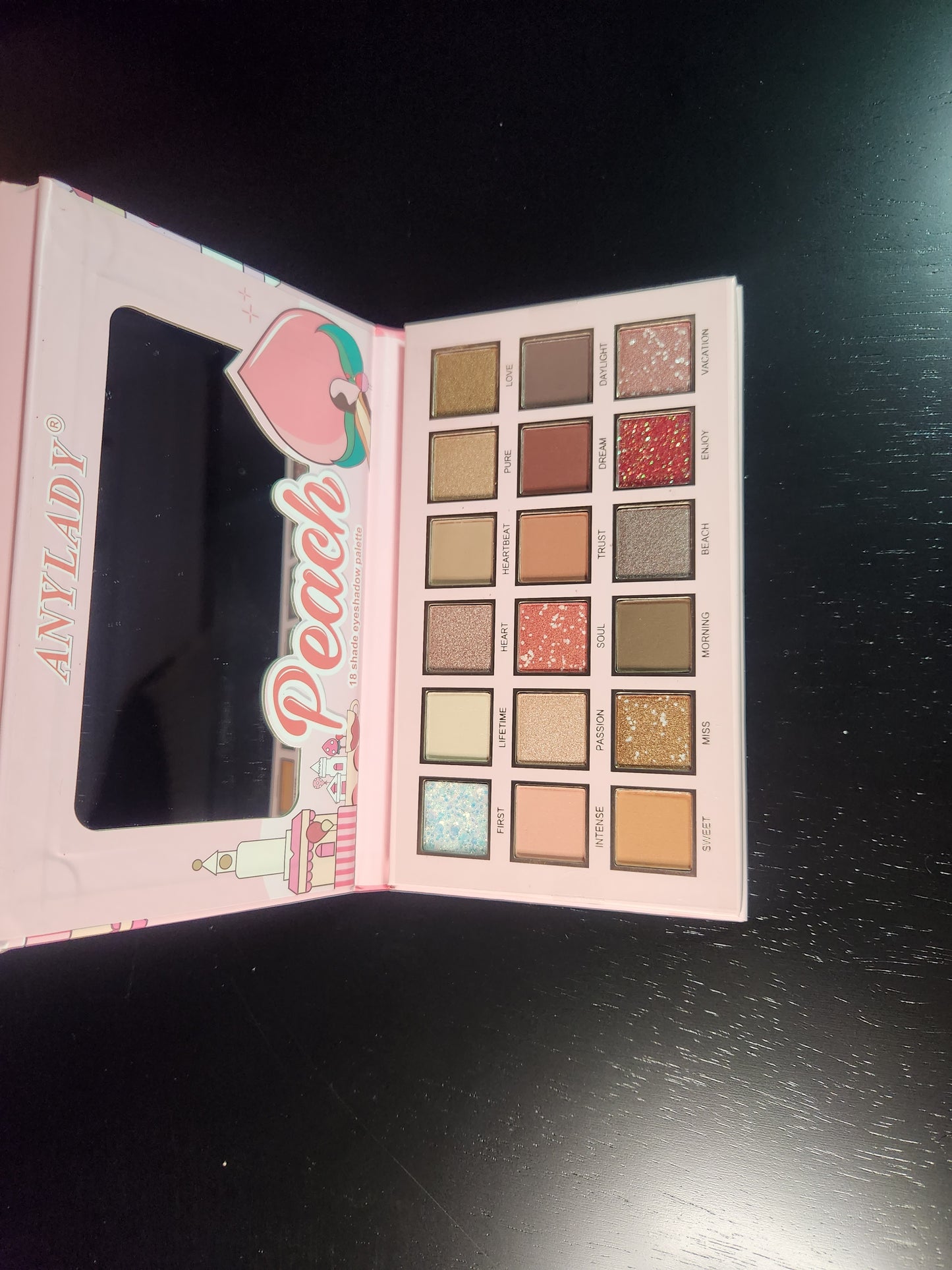 ANYLADY PEACH EYESHADOW PALETTE - 18 COLORS