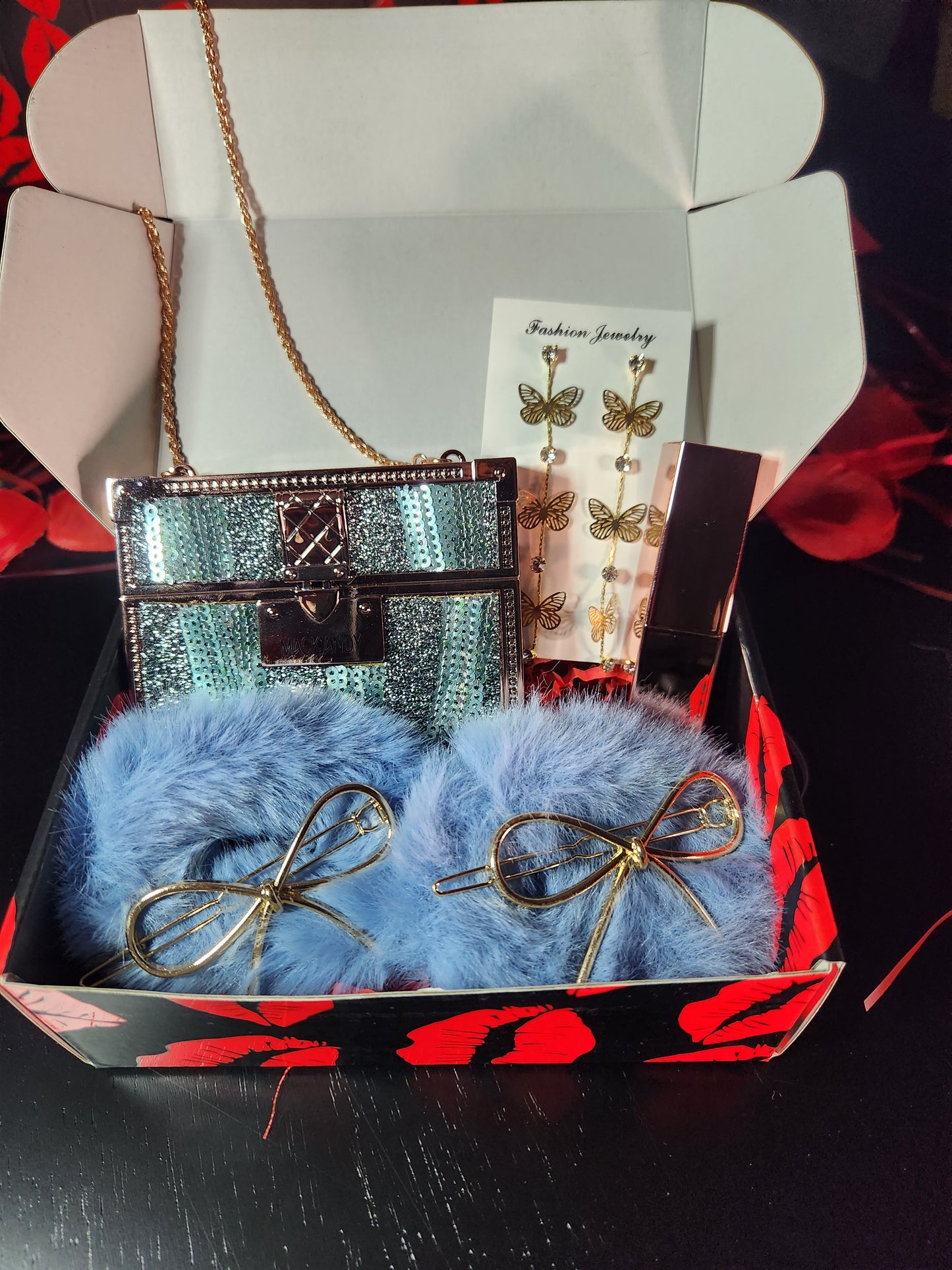 Beauty Gift Box Fashion Baby Blue 5 PCS Set